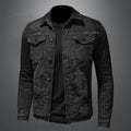 Warm Bomber Pilot Black Winter Denim Jacket Men Jeans Coat Motorcycle Casual Clothing Overcoat Outwear