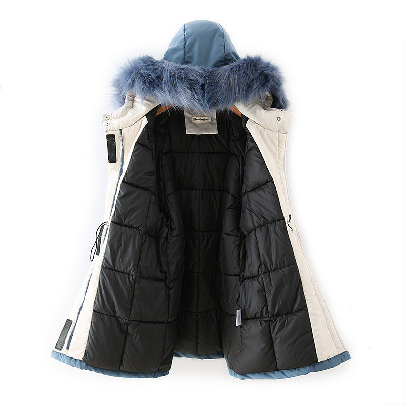 Parka Women Coat Long Winter Coat Women Jackets And Coats Outerwear Faux Fur Collar Coats Female