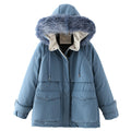 Parka Women Coat Long Winter Coat Women Jackets And Coats Outerwear Faux Fur Collar Coats Female