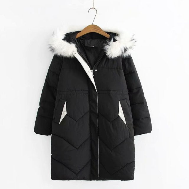 Winter new arrival down jacket women with a fur collar loose clothing outerwear quality women winter coat