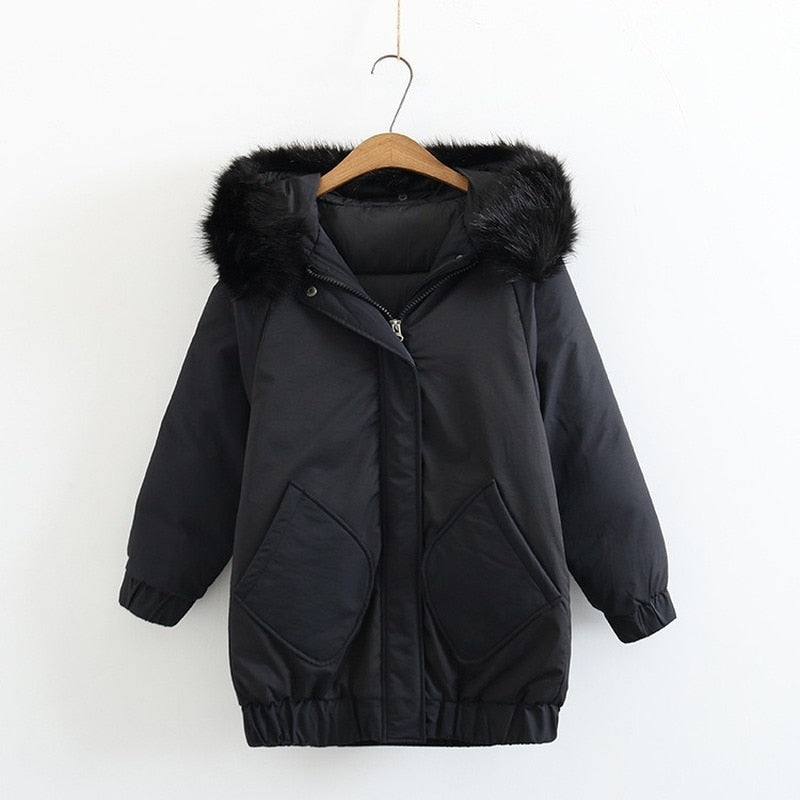 Winter Jacket Women Loose Duck Down Jacket Female Long Down Parka Thick Hooded Coat Plus Size Overcoat