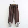 Women's Elastic Waist Casual Pants Oversized Sportswear Pants