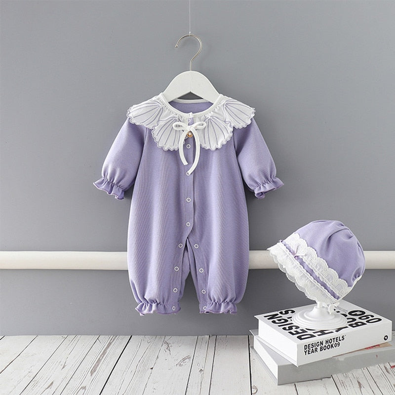 Baby Romper Kids Spring Toddler Outfits Baby Girls Clothes purple