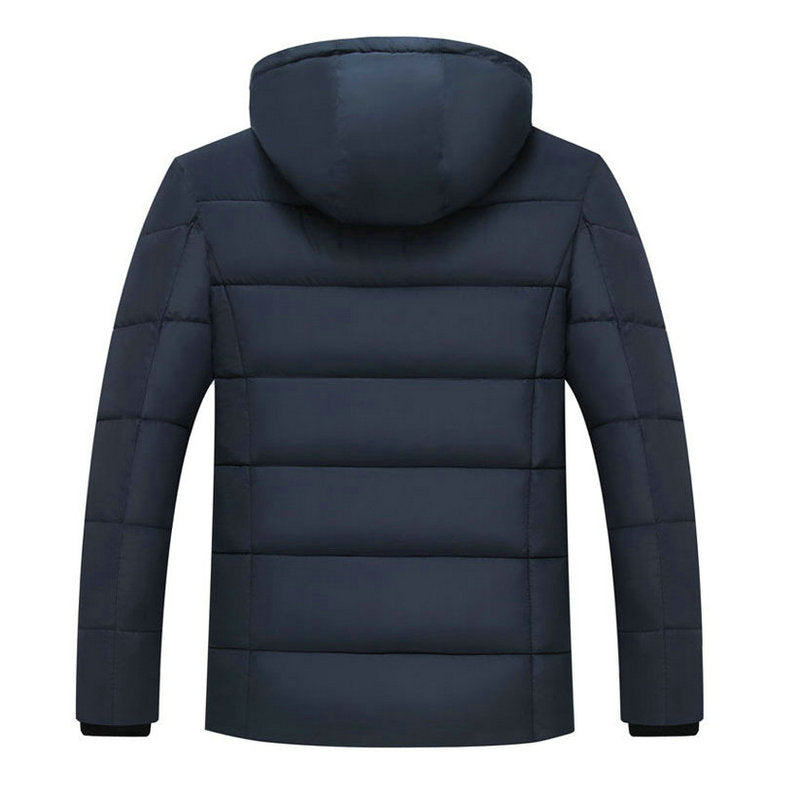 Streetwear Winter Men's Thick Coats Warm Male Jackets Padded Casual Hooded Thermal Parka New Men Overcoats Mens Clothing