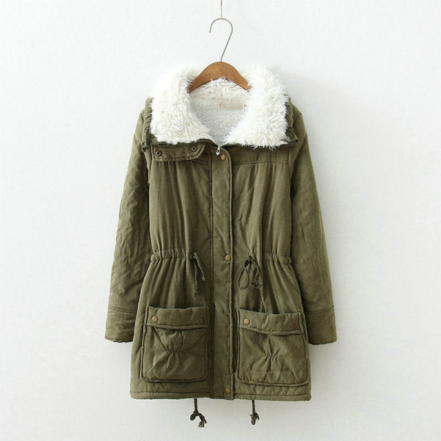 Parkas Female Women Winter Coat Thickening Cotton Winter Jacket Womens Outwear Parkas for Women Winter