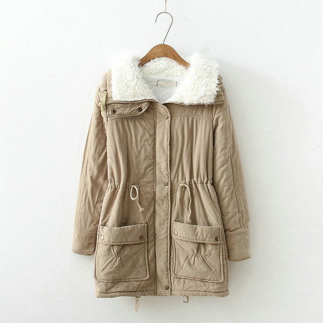 Parkas Female Women Winter Coat Thickening Cotton Winter Jacket Womens Outwear Parkas for Women Winter