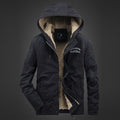 winter Padded Jacket Tooling Cotton-padded Jacket Men's Corduroy Lapel Pure Cotton Padded Jacket Casual Hooded Men Jacket