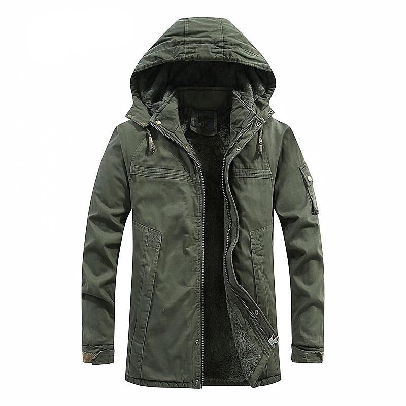 Winter Men's Jackets Fleece Warm Winbreaker Jackets Male Outdoor Thicken Military Thermal Hooded jackets Clothing