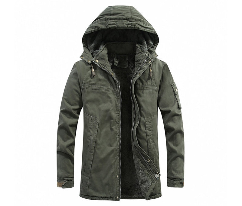 Winter Men's Jackets Fleece Warm Winbreaker Jackets Male Outdoor Thicken Military Thermal Hooded jackets Clothing