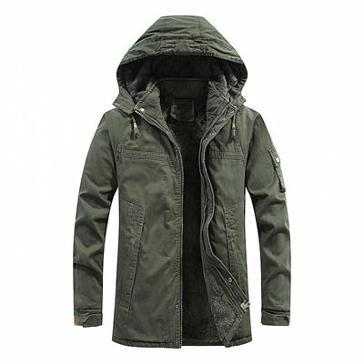 Winter Men's Jackets Fleece Warm Winbreaker Jackets Male Outdoor Thicken Military Thermal Hooded jackets Clothing