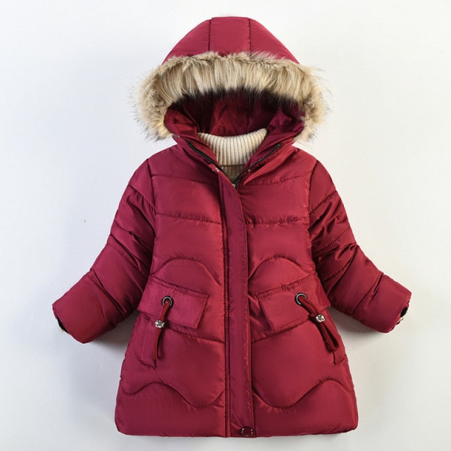 Autumn And Winter Thick And Warm Outer Wear Long Multi-Color Hooded Windproof Fashion Cute Boy And Girl Padded Jacket