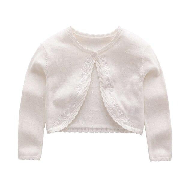 Newest Baby Girls Knitted Sweater Jacket lovely Shrug Short Cardigan for Bridesmaids  Air conditioning Shirt