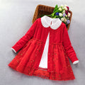 Girls Clothing Sets Autumn Winter Kids Long Sleeve pink blue red princess Suit for Girl Children Clothes size