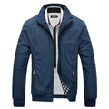 Spring Autumn Men's Jacket Male Overcoat Casual Solid Thin Jacket Slim Fit Stand Collar Zipper Men Jackets Coat